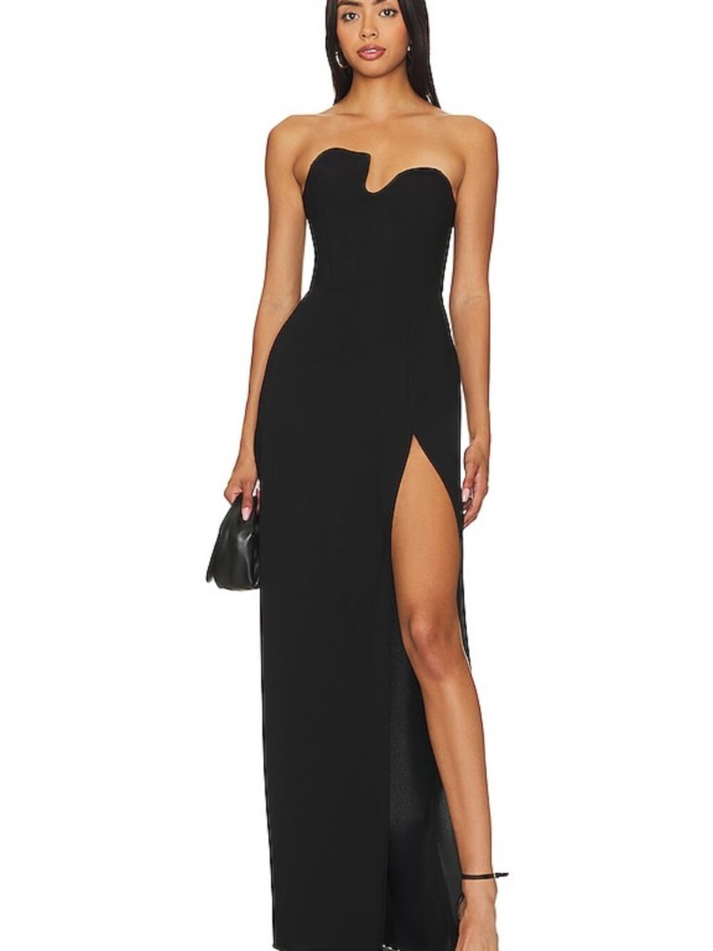 Amanda Uprichard X Revolve Strapless Puzzle Gown Black - Sizes XS to XL